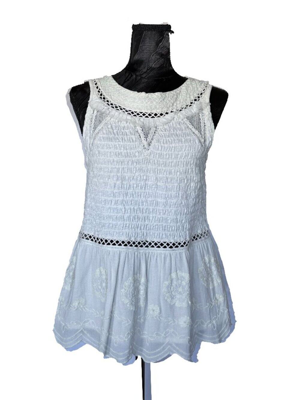 Meadow Rue Anthropologie Boho Tiered Midi Dress - Size Medium
